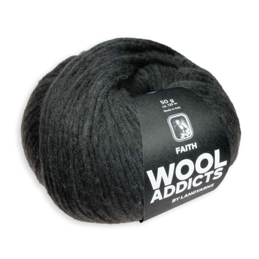 Lang Yarns Wooladdicts Faith - dunkelbraun (Ausverkauf)