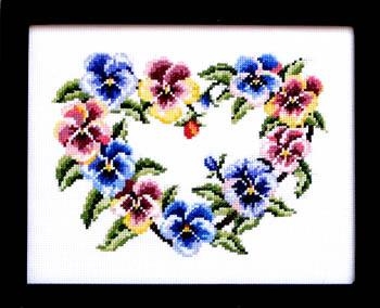 Stickvorlage Bobbie G. Designs - Pretty Pansies