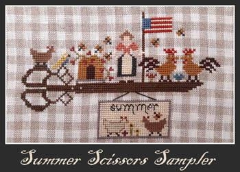 Stickvorlage Nikyscreations - Summer Scissors Sampler