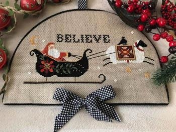 Stickvorlage Twin Peak Primitives - Believe In Santa
