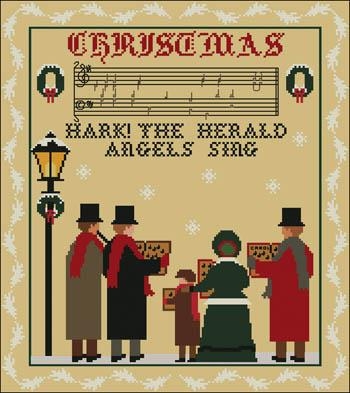 Stickvorlage Twin Peak Primitives - Hark The Harold Angels Sing