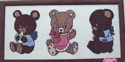 Stickpackung Oehlenschläger - Teddybären 25x52 cm