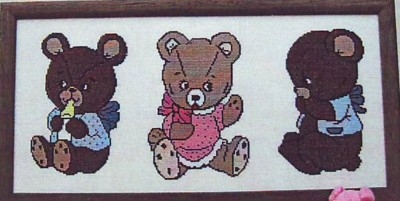 Oehlenschläger Stickpackung - Teddybären