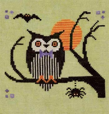 Stickvorlage Artful Offerings - Hoot Owl Halloween