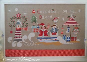 Stickvorlage Cuore E Batticuore - Christmas On The Beach