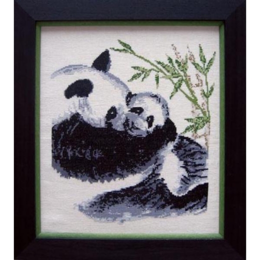 Stickpackung Oehlenschläger - Pandas 32x37 cm