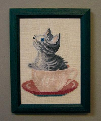 Kätzchen in der Tasse - Oehlenschläger (Stickpackung)
