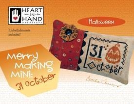 Stickvorlage Heart In Hand Needleart - Merry Making Mini - 31 October (w/emb)