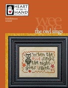 Stickvorlage Heart In Hand Needleart - Owl Sings (w/emb)