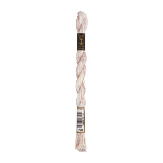 Anchor Perlgarn 5 - 5g Strängchen - 1302 weiß multicolor