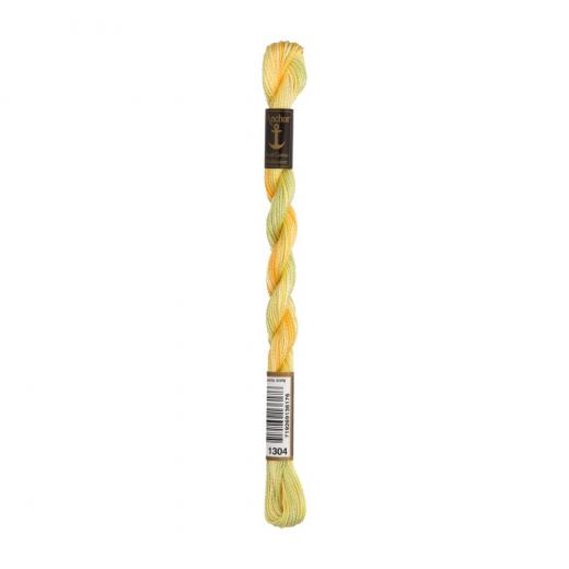 Anchor Perlgarn 5 - 5g Strängchen - 1304 gelb sunshine multicolor