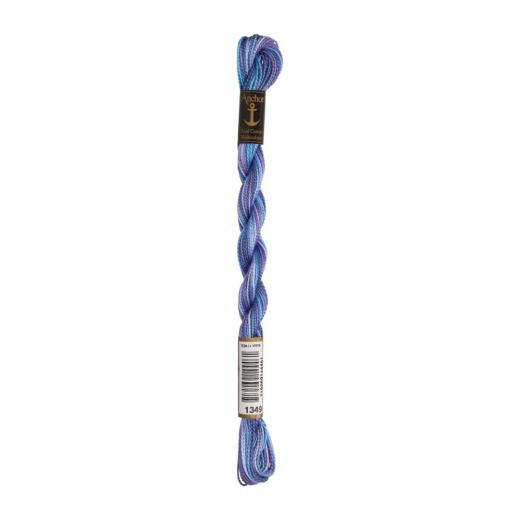 Anchor Perlgarn Stärke 5 - 5g Farbe 1349 stormy seas multicolor - 22m