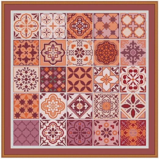 Stickvorlage Kreuzstich-Insider Orientalische Mosaike