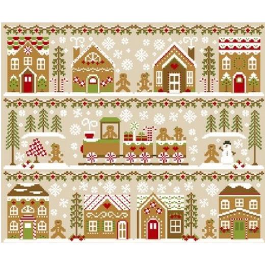 Country Cottage Needleworks - Gingerbread Village 11 Vorlagen