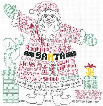 Stickvorlage Imaginating - Lets Find Santa