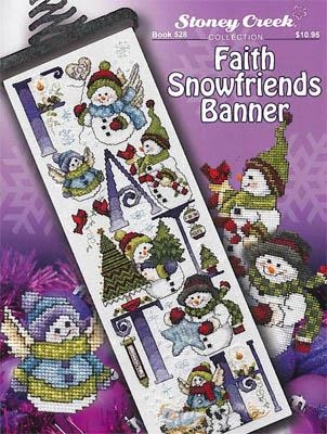 Stickvorlage Stoney Creek Collection - Faith Snowfriends Banner