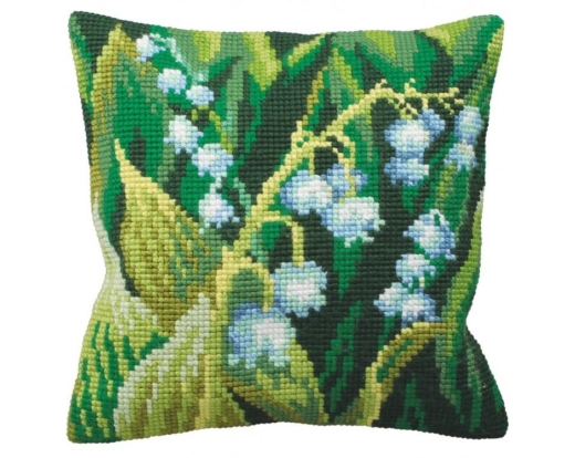 Muguet Gauche - Kreuzstichkissen Collection dArt