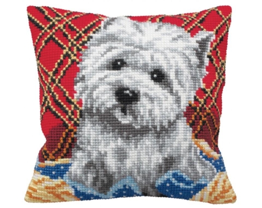 Bichon - Kreuzstichkissen Collection dArt