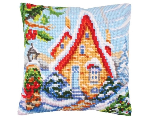 Fairy Cottage - Kreuzstichkissen Collection dArt