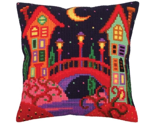 Bridge to Fairy Tale - Kreuzstichkissen Collection dArt
