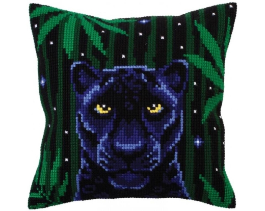 Kreuzstichkissen Collection dArt - Night Jungle