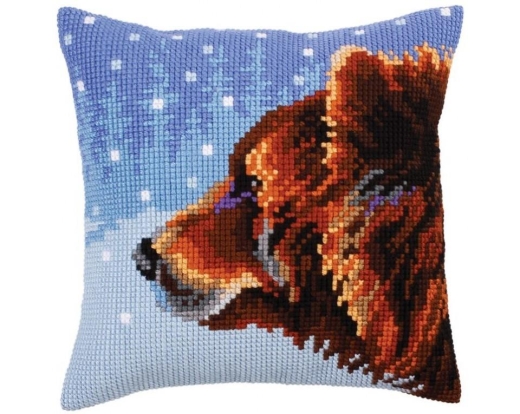 Winter animals - Kreuzstichkissen Collection dArt