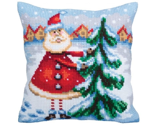 Santa from Lapland - Kreuzstichkissen Collection dArt