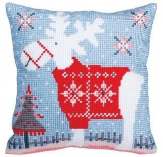 Christmas deer - Kreuzstichkissen Collection dArt