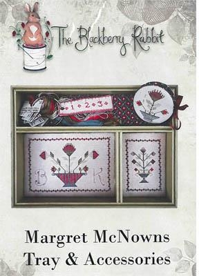 Margret McNowns Tray & Accessories - Blackberry Rabbit (Stickvorlage)