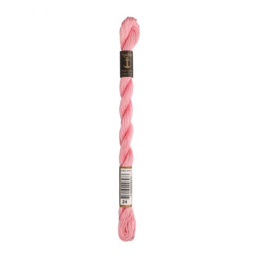 Anchor Perlgarn Stärke 5 - 5g Farbe 24 rose - 22m