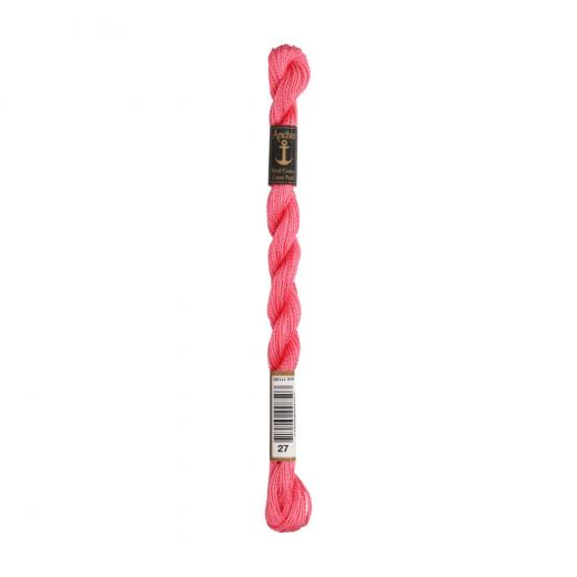 Anchor Perlgarn Stärke 5 - 5g Farbe 27 rosa - 22m