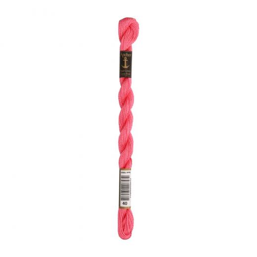 Anchor Perlgarn Stärke 5 - 5g Farbe 40 pink hell - 22m