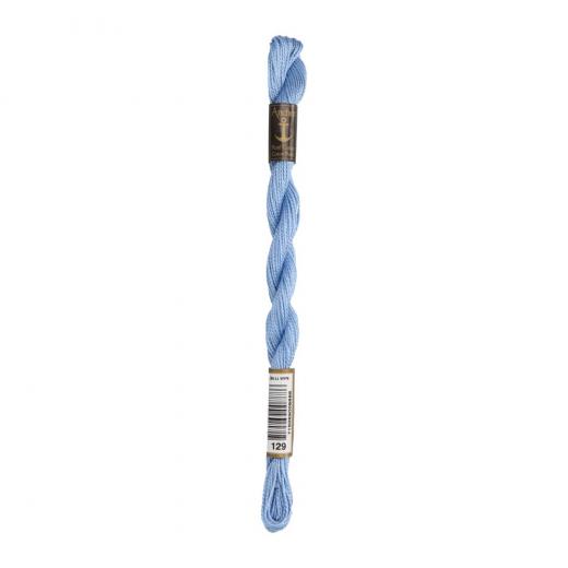 Anchor Perlgarn Stärke 5 - 5g Farbe 129 azurblau - 22m