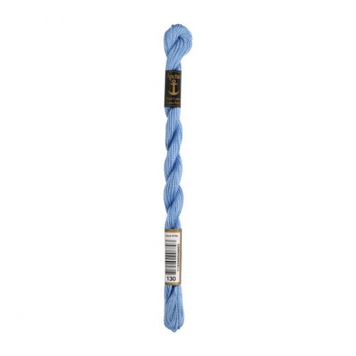 Anchor Perlgarn Stärke 5 - 5g Farbe 130 himmelblau - 22m