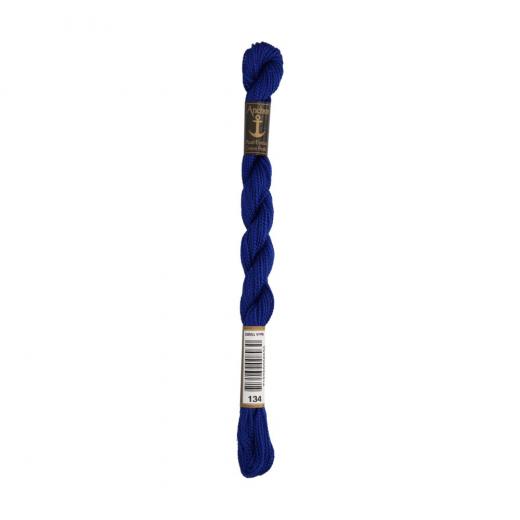 Anchor Perlgarn Stärke 5 - 5g Farbe 134 dunkelblau - 22m