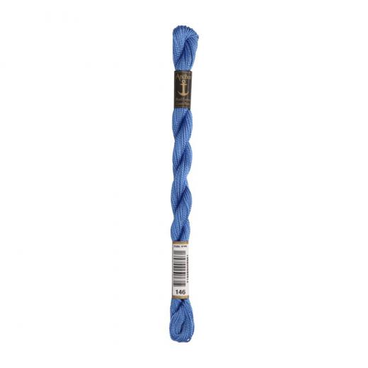 Anchor Perlgarn Stärke 5 - 5g Farbe 146 blau - 22m