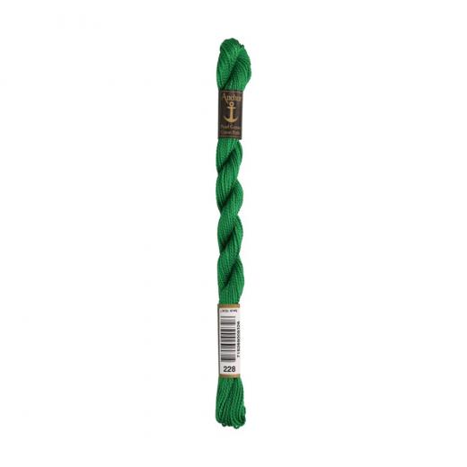 Anchor Perlgarn Stärke 5 - 5g Farbe 228 grün - 22m