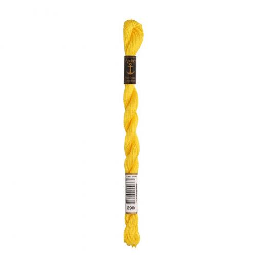 Anchor Perlgarn Stärke 5 - 5g Farbe 290 gelb - 22m