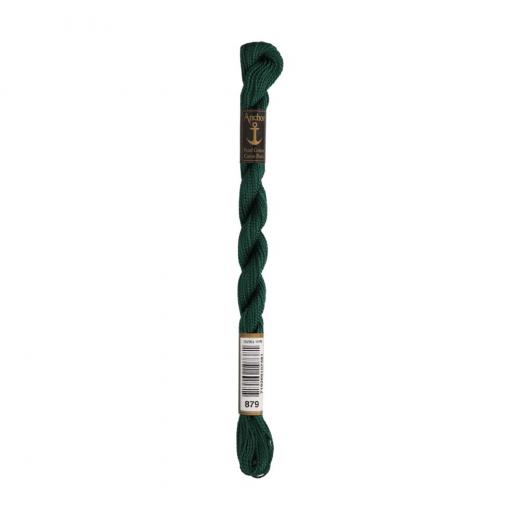Anchor Perlgarn Stärke 5 - 5g Farbe 879 zederngrün - 22m