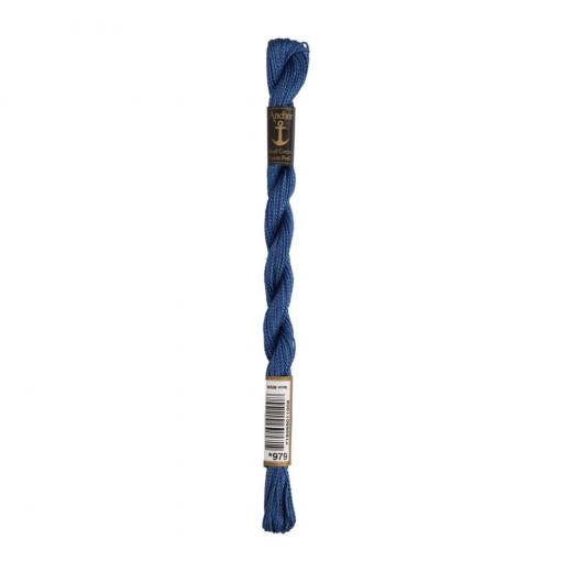 Anchor Perlgarn Stärke 5 - 5g Farbe 979 taubenblau - 22m