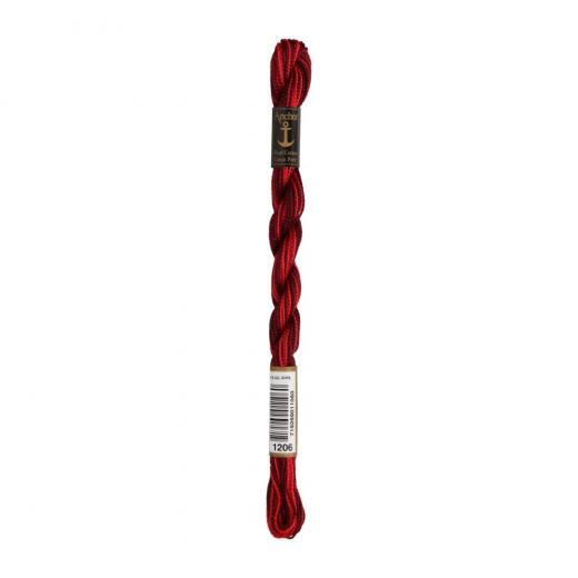 Anchor Perlgarn Stärke 5 - 5g Farbe 1206 rot ombre - 22m