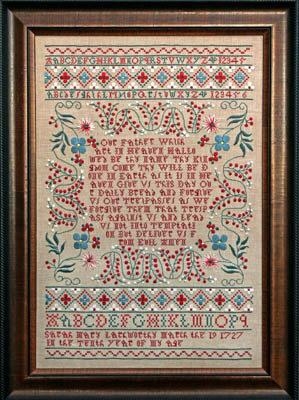 Hands Across The Sea Samplers - Sarah Mary Lankworthy 1727