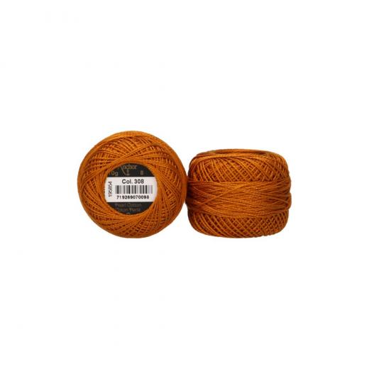 Anchor Perlgarn Stärke 8 - 10g - 308 gold