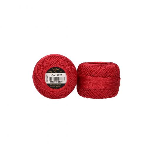 Anchor Perlgarn Stärke 8 - 10g - 1025 orange mittel