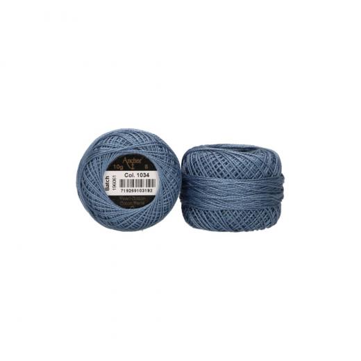 Anchor Perlgarn 8 - 10g Knäuel - 1034 stahl