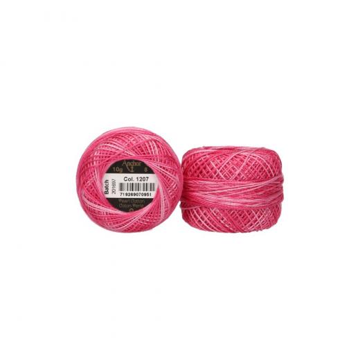 Anchor Perlgarn Stärke 8 - 10g - 1207 erika ombre