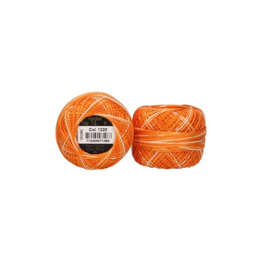 Anchor Perlgarn Stärke 8 - 10g Farbe 1220 orange ombre - 82m