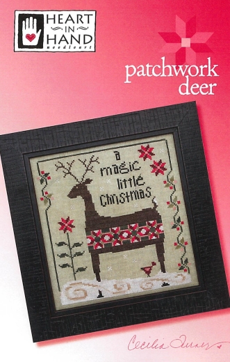 Stickvorlage Heart In Hand Needleart - Patchwork Deer