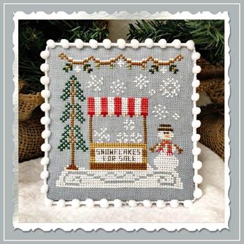 Country Cottage Needleworks - Snow Village 3 Snowflake Stand