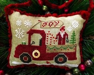Stickvorlage Homespun Elegance Ltd - Christmas Joy Truck